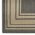 6' X 9' Charcoal Geometric Indoor Outdoor Area Rug