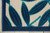 8' X 11' Navy Blue And Ivory Palm Leaf Indoor Outdoor Area Rug