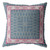 20" Pink Blue Nest Ornate Frame Indoor Outdoor Throw Pillow
