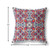 16" Red Blue Cloverleaf Indoor Outdoor Throw Pillow