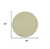 8' Ivory And Green Round Geometric Indoor Outdoor Area Rug