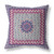 20” Magenta Indigo Holy Floral Indoor Outdoor Throw Pillow