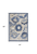 4' X 6' Blue And Gray Floral Indoor Outdoor Area Rug