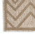 2' X 4' Natural And Beige Geometric Indoor Outdoor Area Rug