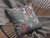 26" Purple Gray Garden Indoor Outdoor Throw Pillow