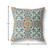 18" Blue Cream Cloverleaf Indoor Outdoor Throw Pillow