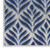 6' Blue And Gray Botanical Leaves Indoor Outdoor Runner Rug