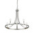 Silver Candle Style Five Light Metal Dimmable Chandelier