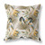 20” Yellow Black Tropical Indoor Outdoor Throw Pillow