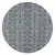 8' X 8' Blue And Gray Round Indoor Outdoor Area Rug