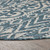 8' X 8' Blue And Gray Round Indoor Outdoor Area Rug