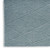 8' Aqua And Ivory Geometric Indoor Outdoor Runner Rug