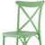 Set of Two Green Heavy Duty Plastic Outdoor Stacking Dining Chairs