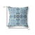 18" Sapphire White Cloverleaf Indoor Outdoor Throw Pillow