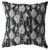 20” Black Purple Fall Leaves Indoor Outdoor Throw Pillow