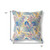 16” Blue Cream Tropical Indoor Outdoor Throw Pillow