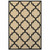 10' X 13' Beige and Black Geometric Stain Resistant Indoor Outdoor Area Rug