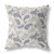 20” Gray Cream Boho Paisley Indoor Outdoor Throw Pillow