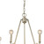 Gold Candle Style Six Light Metal Dimmable Chandelier