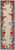 6' Ivory Blue And Orange Floral Indoor Outdoor Runner Rug - Ivory, Blue, Orange