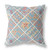 18” Blue Yellow Patch Indoor Outdoor Throw Pillow