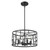 Amoret 4-Light Matte Black Convertible Pendant