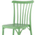 Set of Four 22" Green Heavy Duty Plastic Outdoor Stacking Dining Chairs