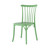 Set of Four 22" Green Heavy Duty Plastic Outdoor Stacking Dining Chairs