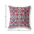 26" Red Blue Cloverleaf Indoor Outdoor Throw Pillow
