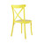 Set of Two Yellow Heavy Duty Plastic Outdoor Dining Chairs