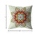 16" Orange Green Mandala Indoor Outdoor Throw Pillow
