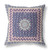 20” Pink Indigo Holy Floral Indoor Outdoor Throw Pillow