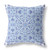 26” Cyan Blue Geostar Indoor Outdoor Throw Pillow