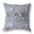 18” Indigo Gray Tropical Indoor Outdoor Throw Pillow