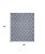 5' X 7' Blue And Ivory Geometric Indoor Outdoor Area Rug - Blue, Ivory