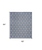 5' X 7' Blue And Ivory Geometric Indoor Outdoor Area Rug