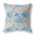 26” Blue Pink Tropical Indoor Outdoor Throw Pillow