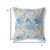 26” Blue Pink Tropical Indoor Outdoor Throw Pillow