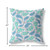 20” Green Indigo Boho Paisley Indoor Outdoor Throw Pillow