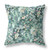 18" Green Black Springtime Indoor Outdoor Throw Pillow