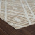 5' X 8' Cream and Brown Geometric Distressed Indoor Outdoor Area Rug