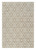 5' X 8' Cream and Brown Geometric Distressed Indoor Outdoor Area Rug