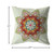20" Orange Green Mandala Indoor Outdoor Throw Pillow