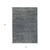 2' X 3' Gray and Blue Striped Stain Resistant Indoor Outdoor Area Rug