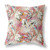 20” White Red Tropical Indoor Outdoor Throw Pillow