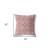 20” Magenta Orange Paisley Indoor Outdoor Throw Pillow