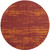 4' Red And Orange Round Abstract Indoor Outdoor Area Rug