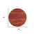 4' Red And Orange Round Abstract Indoor Outdoor Area Rug