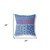 26” Navy Plum Patch Indoor Outdoor Throw Pillow