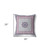 26” Pink Gray Holy Floral Indoor Outdoor Throw Pillow